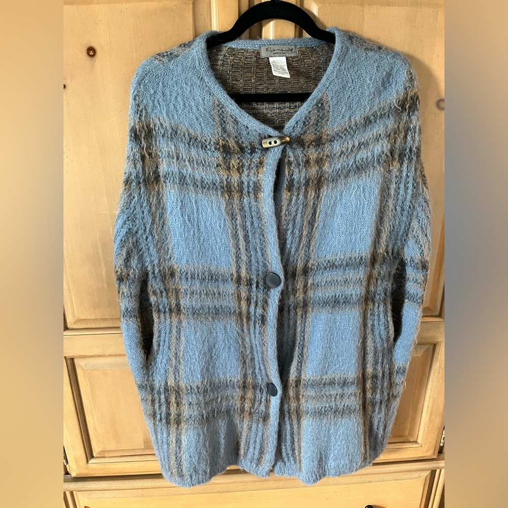 Elsamanda Blue and tan Cape